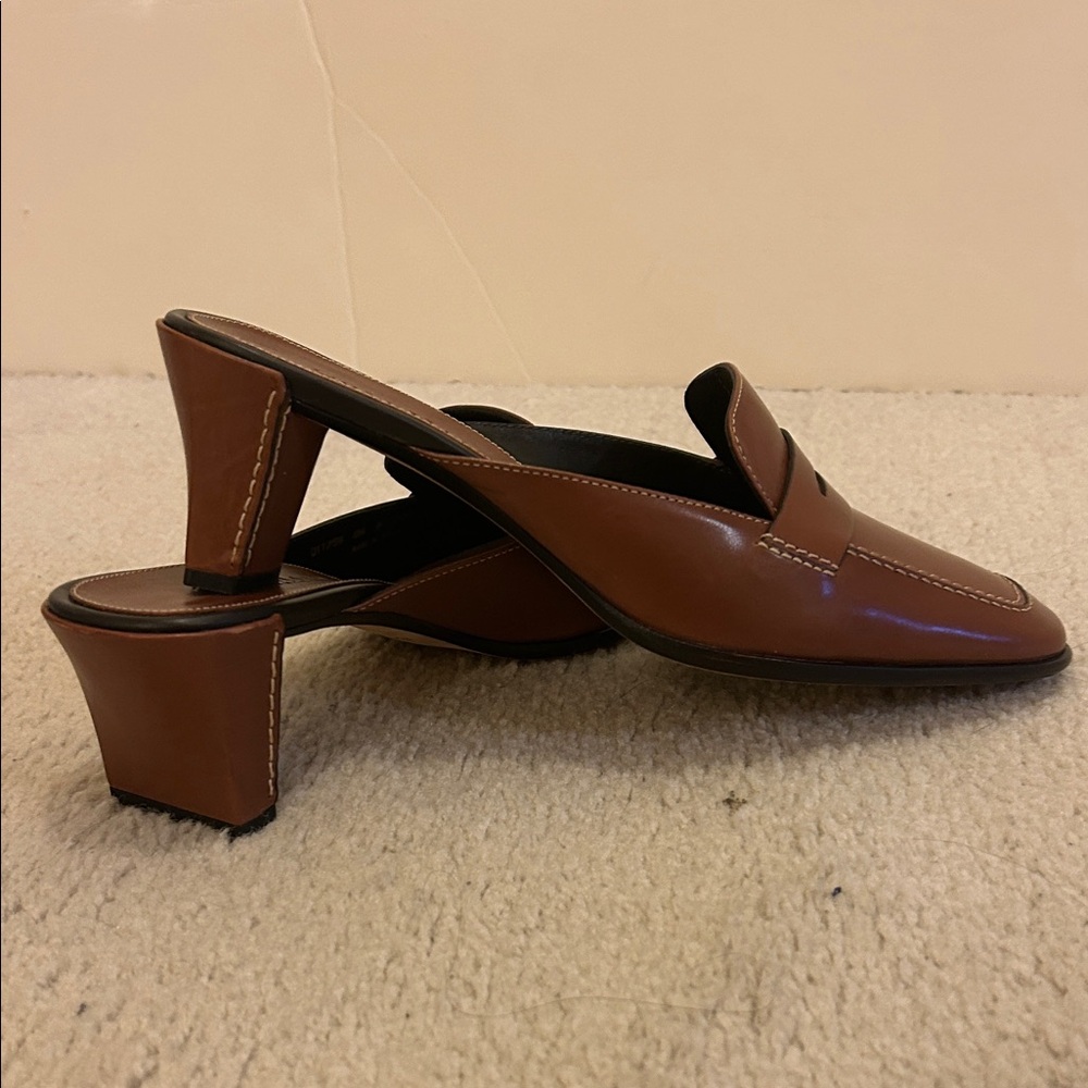 Cole Haan Women's Tan Leather Mules - Picture 3 of 5